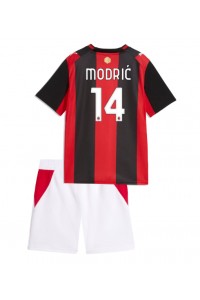 AC Milan Luka Modric #14 Jalkapallovaatteet Lasten Kotipeliasu 2026-27 Lyhythihainen (+ Lyhyet housut)